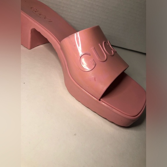 Gucci Wild Rose Pink Women's Slide Sandals size 39 US9 - Picture 7 of 17